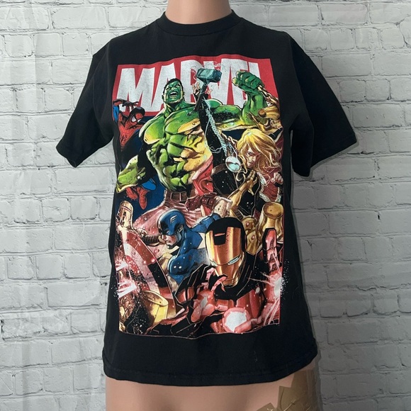Marvel Other - Marvel Comics Black Multicolor Avengers Shirt size S